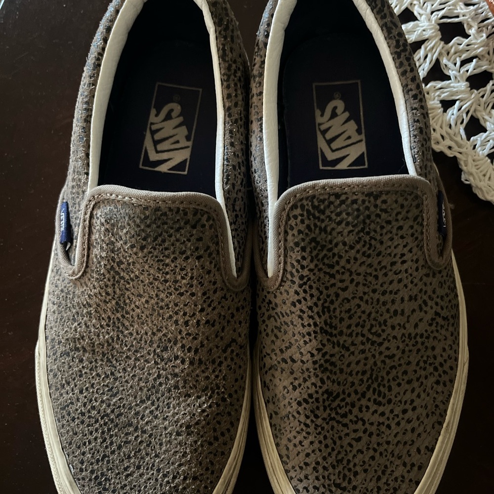 Vans Brown Slip-On Loafers Classic Style